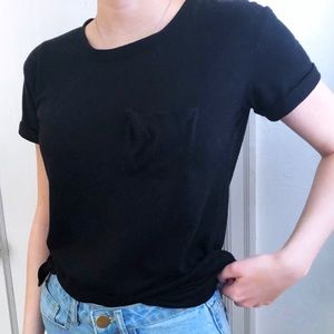 AWAKE black t-shirt with pocket